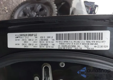 2014 Ram 2500 Big Horn из США, поврежденный, VIN 3C6UR5DLXEG158980